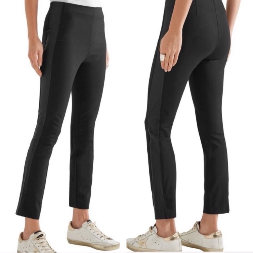 Rag & Bone Dani High Rise Legging Pants, Lamb Leather Stripe